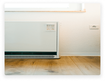 Parapet klíma a fal alsó részén