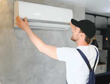 Klímarendszer kül- és beltéri egységei